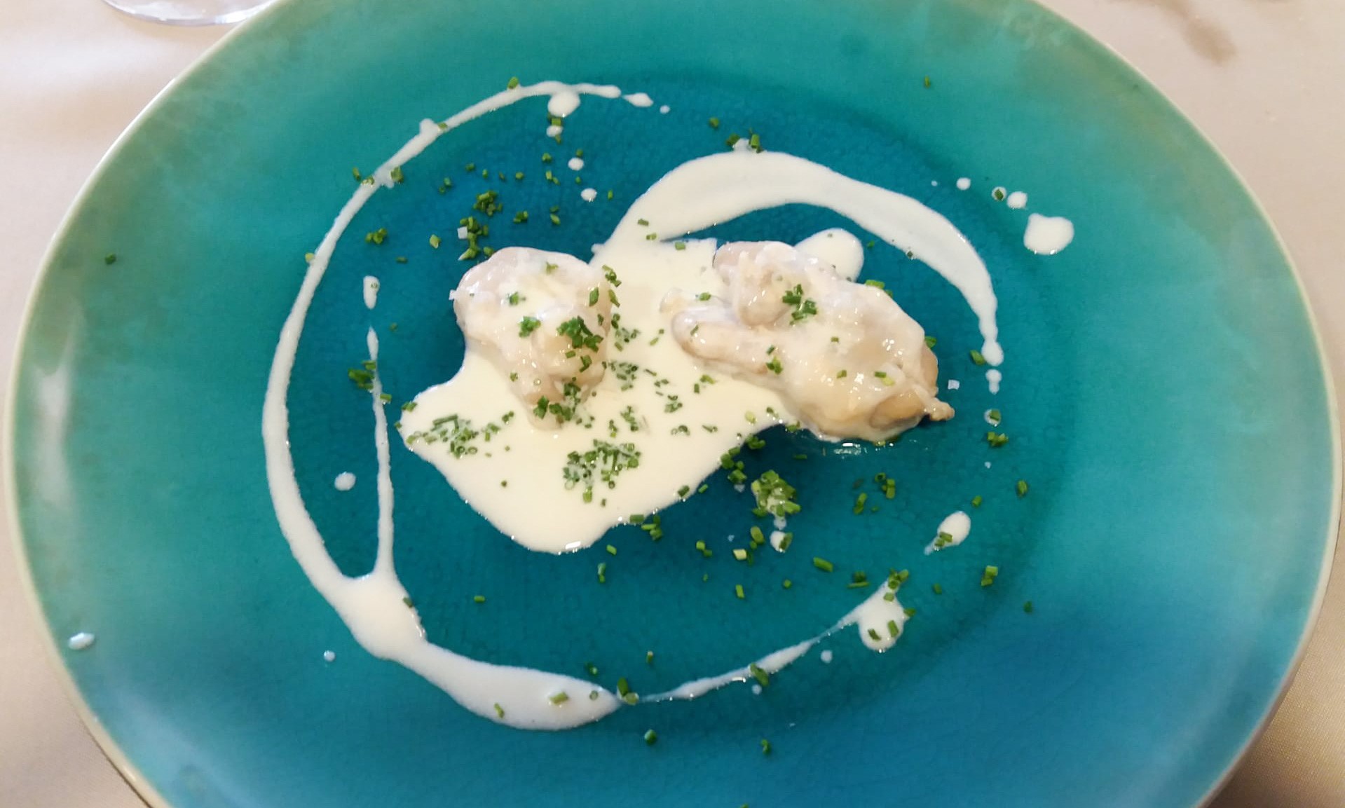 Línguas de Bacalhau em beurre blanc (Gastronomia de Bordo 2020)