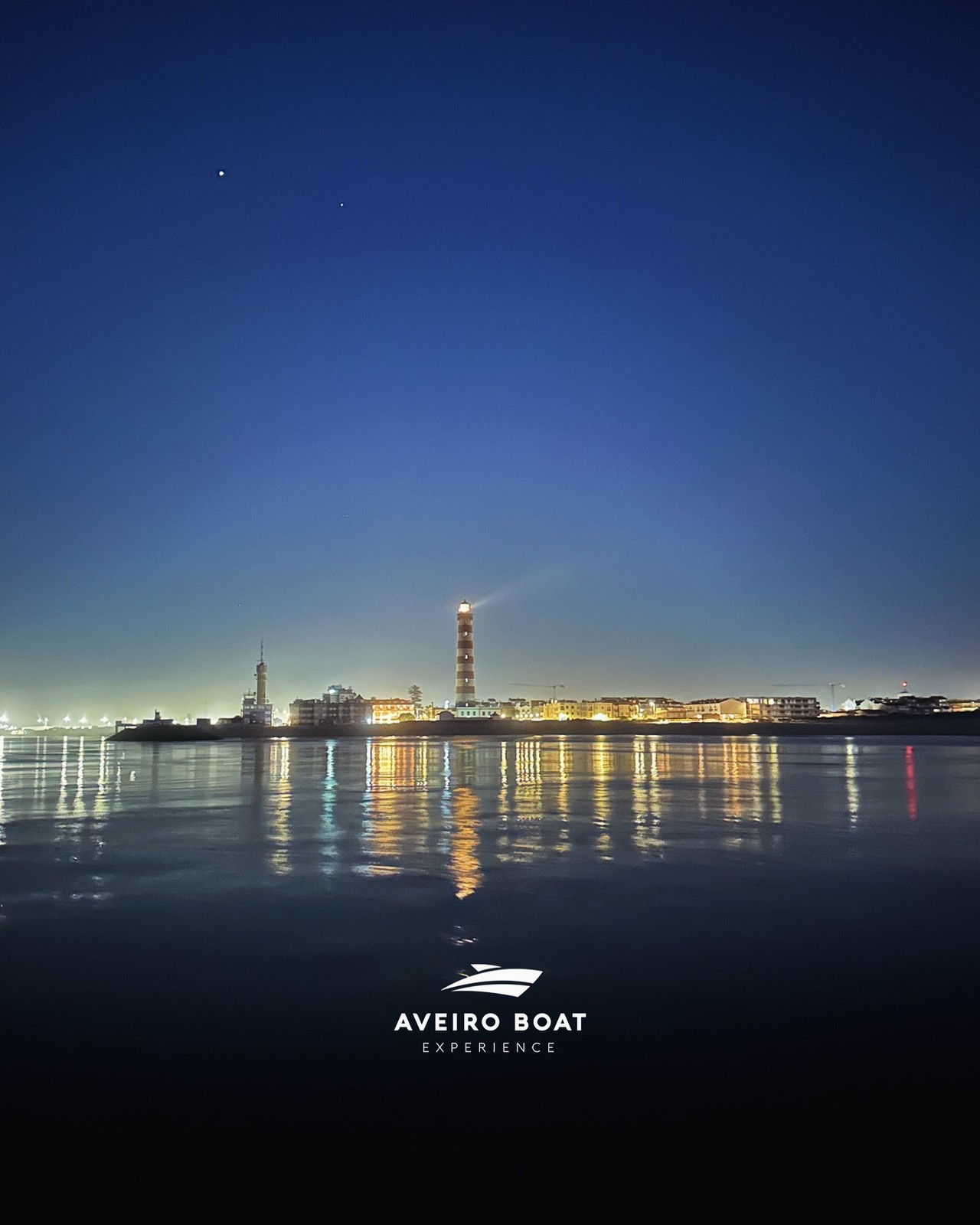 Passeio de barco até ao Farol da Barra com a Aveiro Boat Experience